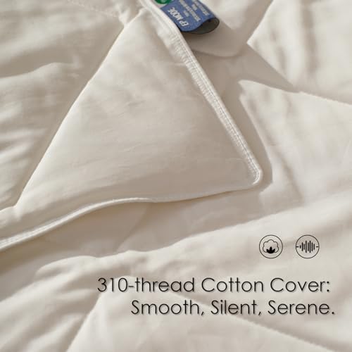 EP Mode Light Weight Wool Comforter for Summer, Purely Natural Duvet Insert, 100% Australian Wool Filling (150GSM, Size King) - Image 3