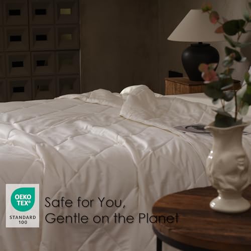 EP Mode Light Weight Wool Comforter for Summer, Purely Natural Duvet Insert, 100% Australian Wool Filling (150GSM, Size King) - Image 5