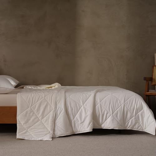 EP Mode Light Weight Wool Comforter for Summer, Purely Natural Duvet Insert, 100% Australian Wool Filling (150GSM, Size King) - Image 1