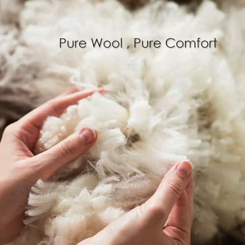 EP Mode Light Weight Wool Comforter for Summer, Purely Natural Duvet Insert, 100% Australian Wool Filling (150GSM, Size King) - Image 4