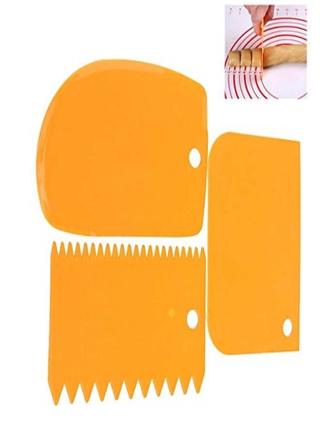 Futaba Cake decorating scraper Baking Tools - 3 Pcs - Orange - Image 3