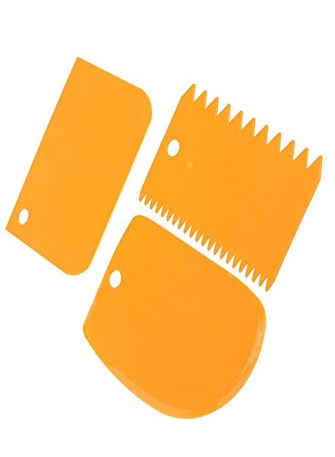 Futaba Cake decorating scraper Baking Tools - 3 Pcs - Orange - Image 5