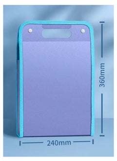 XiuWoo Expanding File Organizer with 13 Pockets, Accordion File Folders with Labels, Portable Document Paper Bill Receipt Organizer, Home College School Office Supplies, Letter Size,2Pcs Green  - Image 2