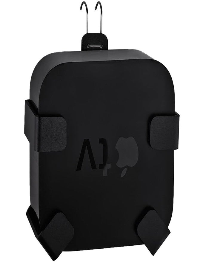 IFCASE Wall/Under Desk/Back of TV Mount Compatible with All Apple TV Generations (Including All 4K Models) (Black) - Image 1