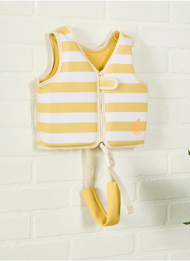 ساني لايف Kids Swim Vest 1-2 Sid The Seagull Mustard Stripe