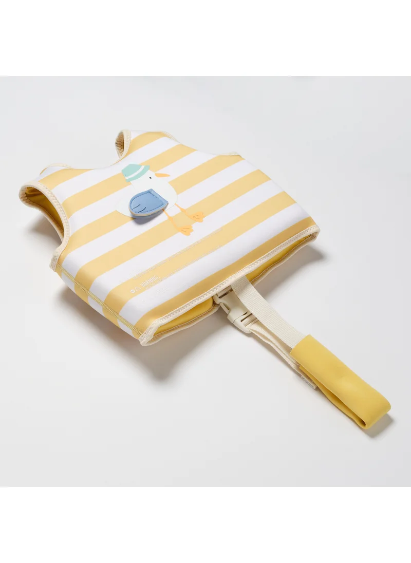 SUNNY LIFE Kids Swim Vest 1-2 Sid The Seagull Mustard Stripe