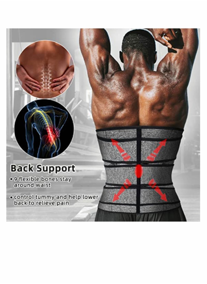 KASTWAVE Waist Trimmer for Men, Belly Fat Burner Waist Trainer Unisex, Workout Neoprene Belt Body Shaper Belt Women Sculpting Back Support and Improved Posture,XL  - Image 2