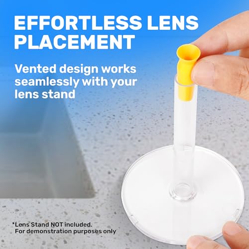 Samorillo [3 Pack] Vented Scleral Lens Inserter - Contact Lens Applicator for Hard/RGP Lenses, Scleral Lenses & Prosthetic Eyes - Ensures Smooth Airflow for Easy & Precise Lens Insertion - Fit All Lens Stands - Image 2