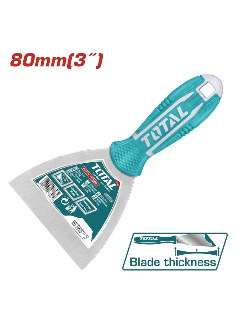 توتال TOTAL مجرفة معجون 80 ملم THT83806  - Image 3