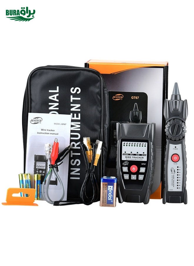 BURAQ BENETECH GT67 RJ11 / RJ45 Multifunctional Cable Tester Line Finder Net Cable Detector  - Image 3