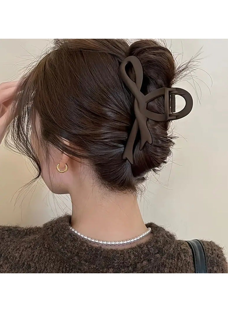 Goolsky مشبك شعر فراشة أنيق: كبير، بلاستيك، على شكل قوس، مناسب للأعمار 14 فما فوق، مثالي لتصفيف الشعر وإضافة لمسة من الأناقة - Image 3