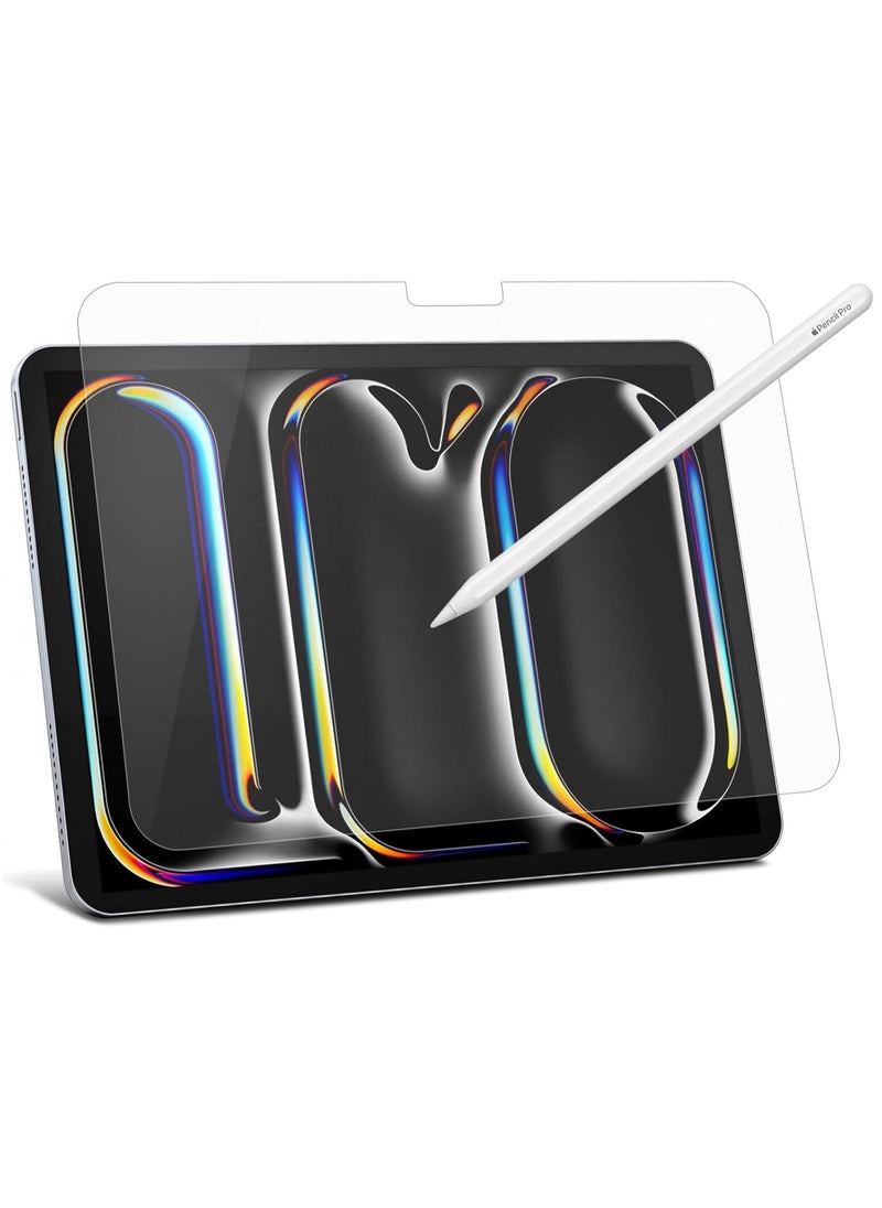 ماركة غير محددة - واقي شاشة من الزجاج المقوى لجهاز iPad Pro 11 بوصة 2024 اللوحي، واقي شاشة بصلابة 9H، واقي شاشة بدون فقاعات شفاف - Image 1