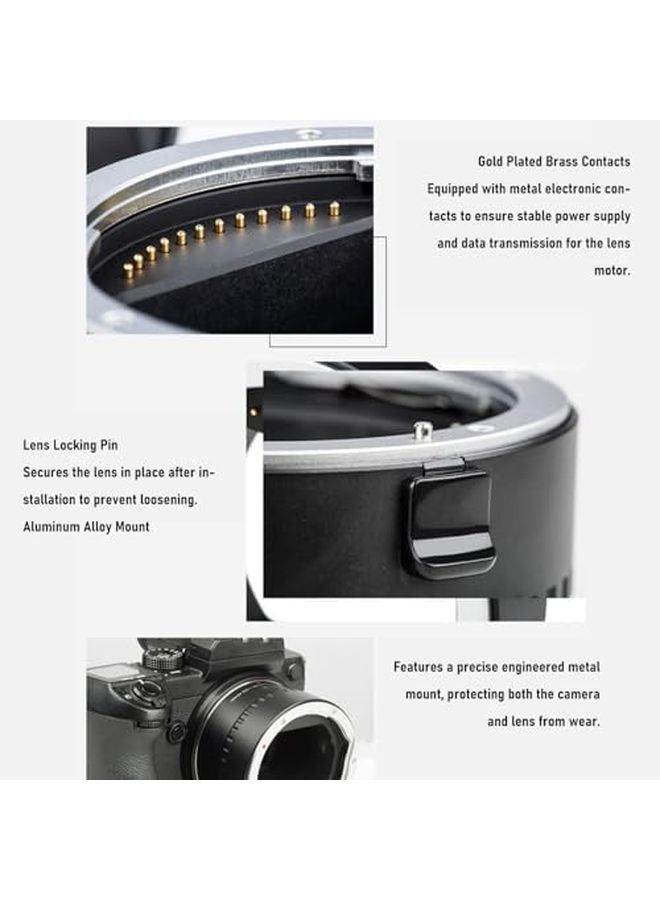 40 ملم أنبوب تمديد ماكرو من الألومنيوم مع محول تركيز تلقائي من نوع G لكاميرات GFX - Image 4