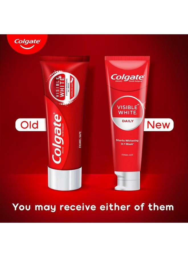 كولجيت معجون أسنان كولجيت فيزيبل وايت (50 جرام) يبدأ تبييض الأسنان في غضون أسبوع واحد، آمن على مينا الأسنان، معجون أسنان يزيل البقع ونكهة النعناع للحصول على نفس منعش. - Image 2