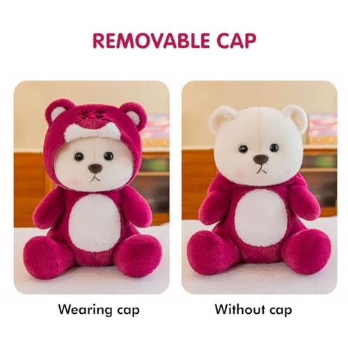 Softdreams Soft Plush Toy for Kids – Cute Stuffed Animal Soft Toy – Soft Cuddly Toy for Baby Boys & Girls, Return Gift & Room Décor - Hooded Hat Bear 30cm - Image 5