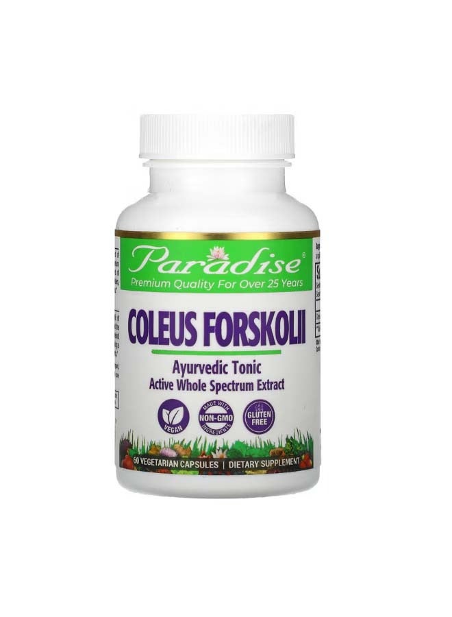 بارادايس هيربس Coleus Forskolii 60 Vegetarian Capsules - Image 1