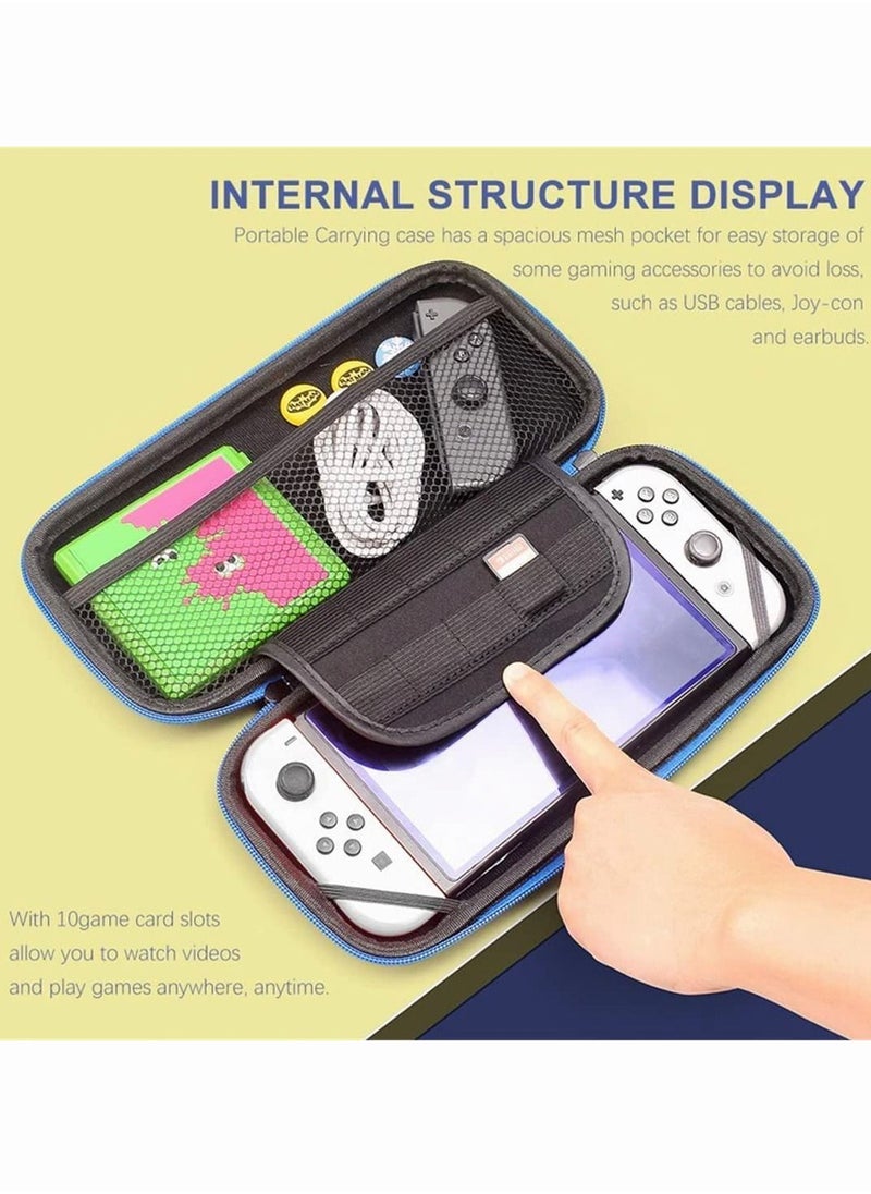 Carrying Case for Nintendo Switch Protective Cover Portable Travel Hard Case Bundle with Game Case