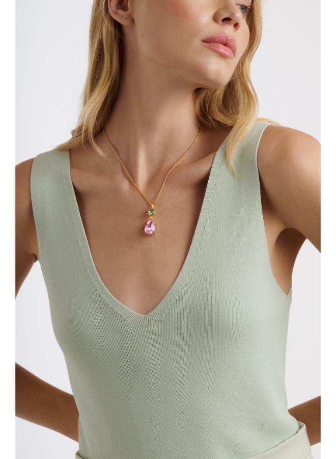 Ted Baker TEARSA: Crystal Teardrop Pendant Necklace - Image 4