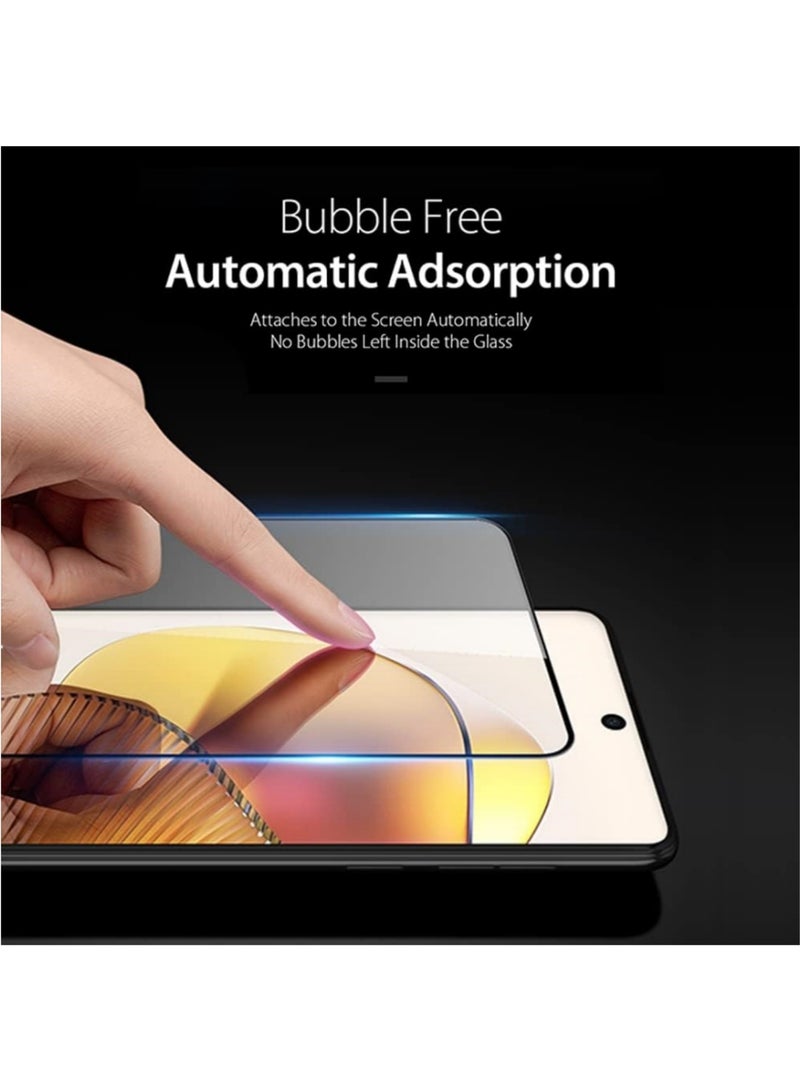 Aookay [2+2 Pack] Compatible with Honor 400 5G Screen Protector & Camera Lens Protector HD Tempered Glass, [Support Fingerprint Unlocking] 9H Hardness Anti-Scratch Bubble-Free  - Image 3
