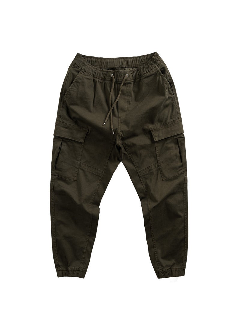 Generic - Durable Loose Work Pants with Large Pockets for Men Black - Image 1