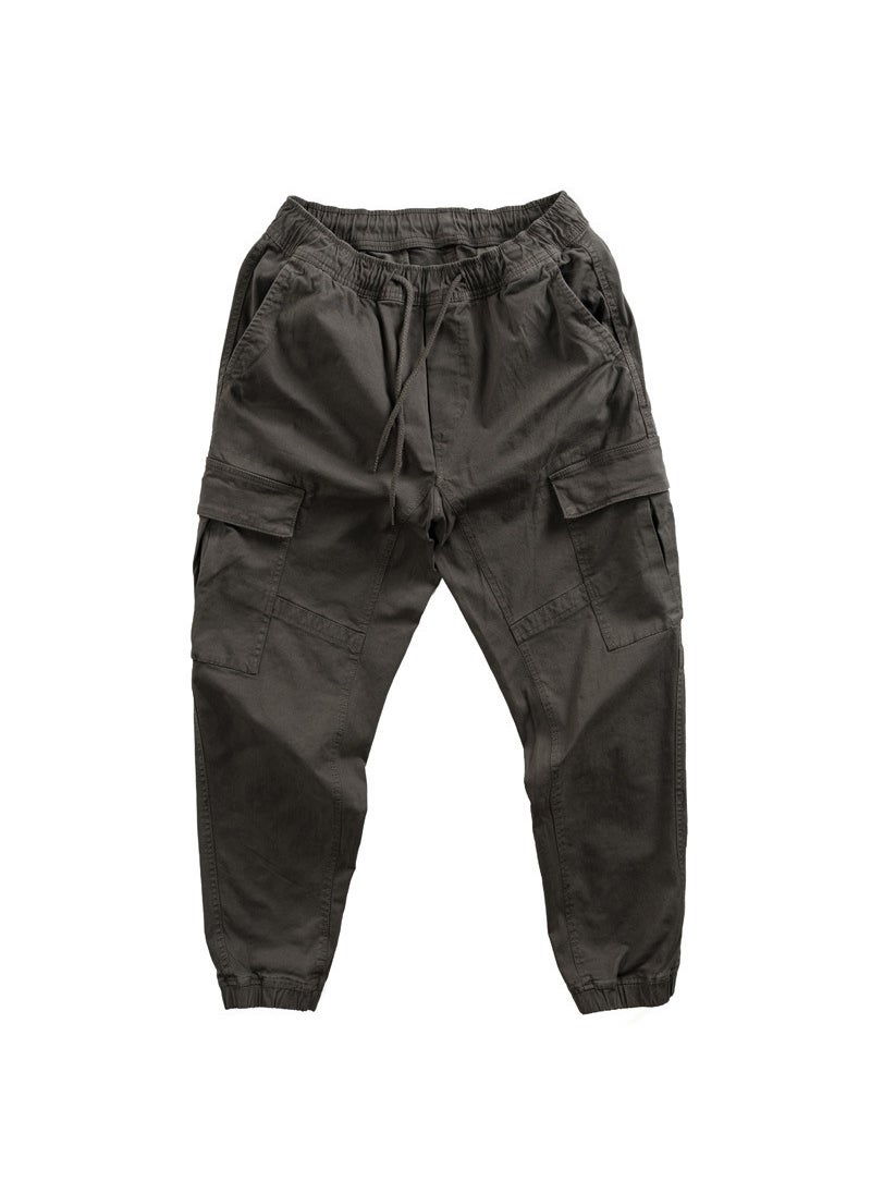 Generic - Durable Loose Work Pants with Large Pockets for Men Black - Image 1