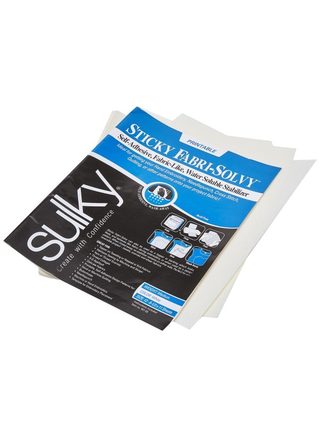 Sulky 8.5X11 مثبت  8.5  × 11  12-عبوة  أبيض - Image 1