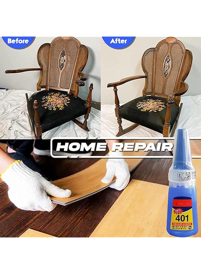 erorex Multipurpose High Grade Bonding Glue Super Glue For Metal Multipurpose Premium Adhesive Glue Super Fast Curing Adhesive All Purpose Repair Glue For Bonding Metal Plastic Wood 5Pcs - Image 3