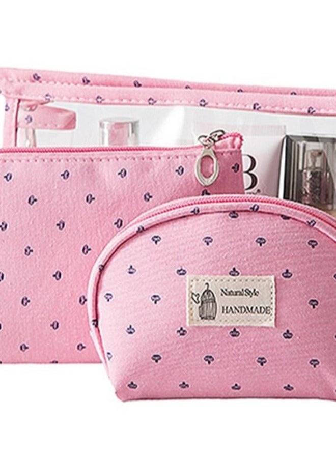 مجموعة حقيبة تنظيم مستحضرات التجميل للسفر مكونة من 3 قطع - Image 2