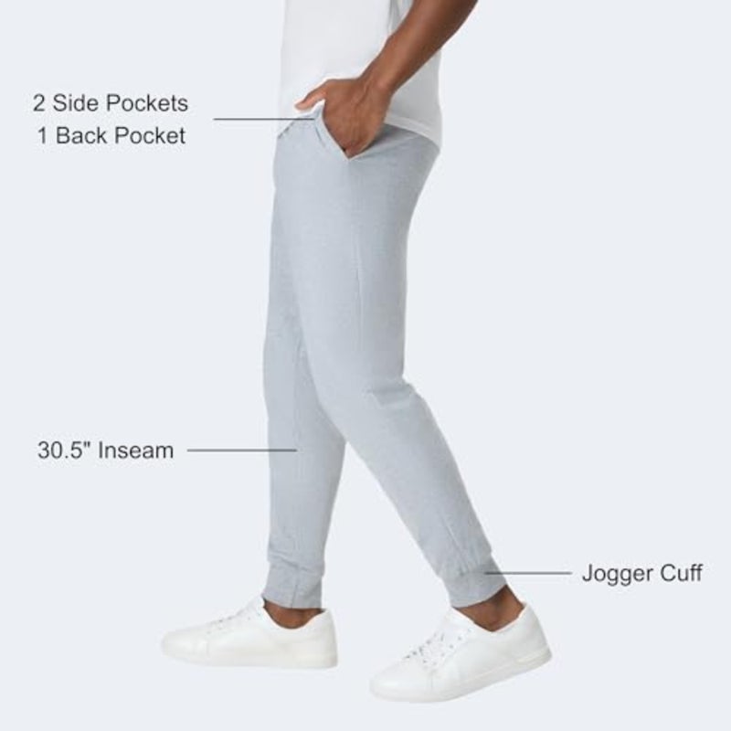 mens Originals Mens Joggers, 100 Cotton Jersey Sweatpants - Image 3