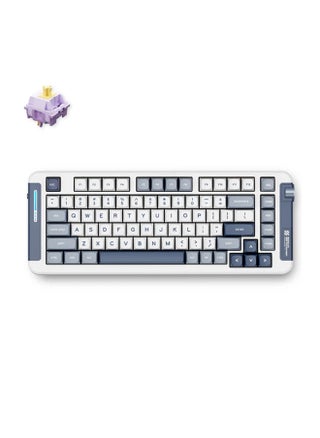 X75 Wireless Gasket Mount Mechanical Keyboard - 75% Layout, Hyacinth Switches, Hot-Swappable, RGB Wraparound Lights, 2.4GHz, Bluetooth, Wired, PBT Keycaps, X75-3A - pzsku/ZD9A7784EDB2672ACBCC1Z/45/_/1735897857/f11db7cc-277e-4bd1-a301-559b83420ddb