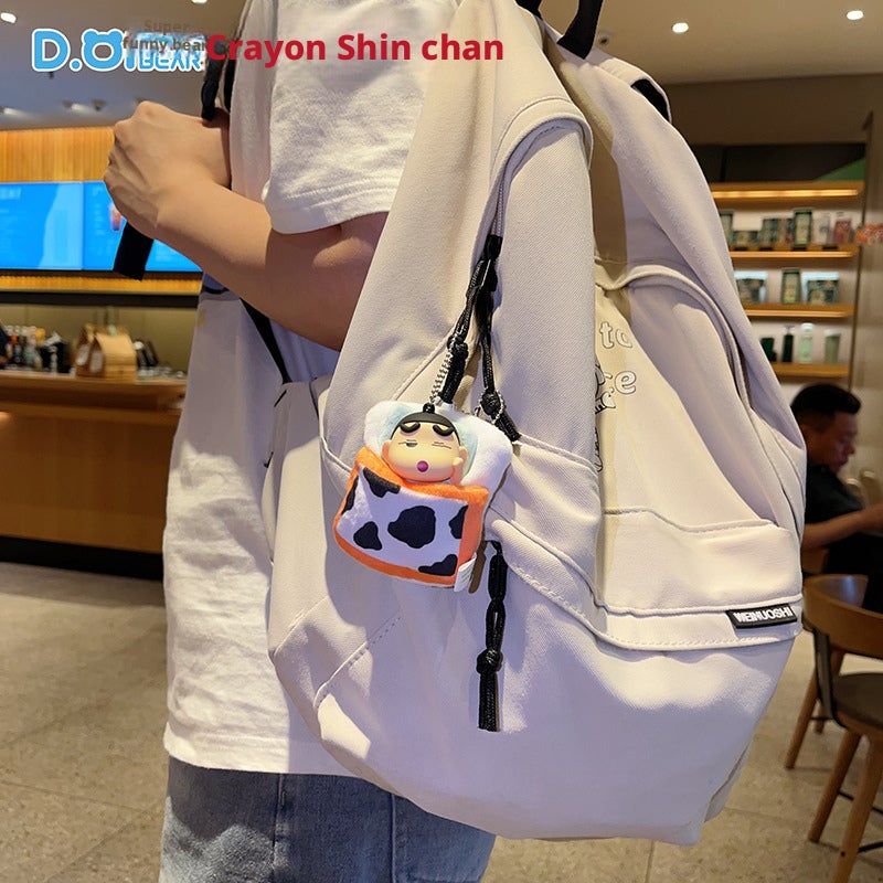 Crayon Shin-chan Plush Bed Keychain Cartoon Car Bag Pendant Gift - Image 4