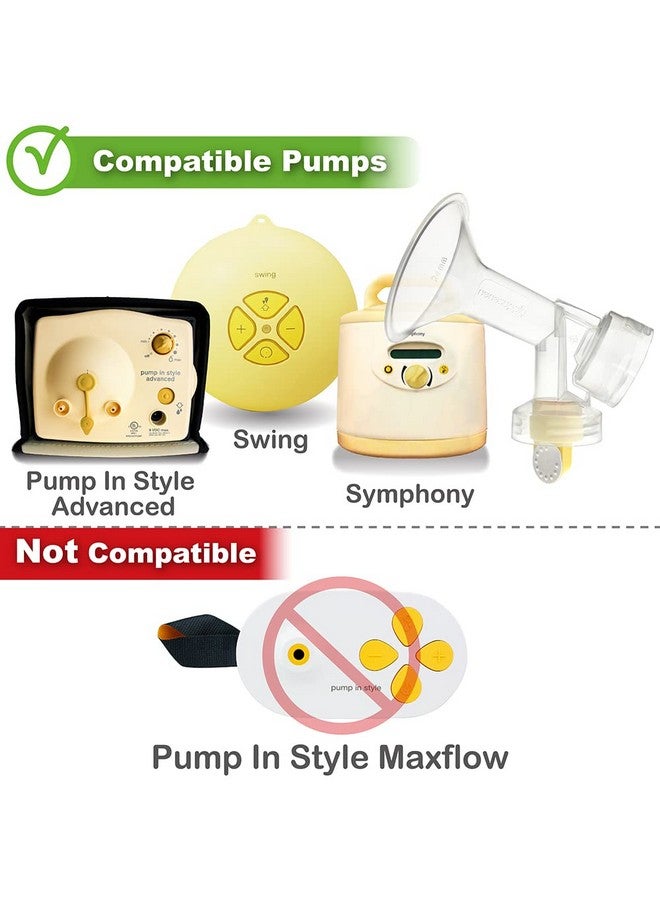 Nenesupply Pump Parts with 19mm Flanges Compatible with Medela Breastpump Incl. Flange Breastshield Valve Membrane for Pump in Style Symphony Swing Not Original Medela Pump Parts - Image 1