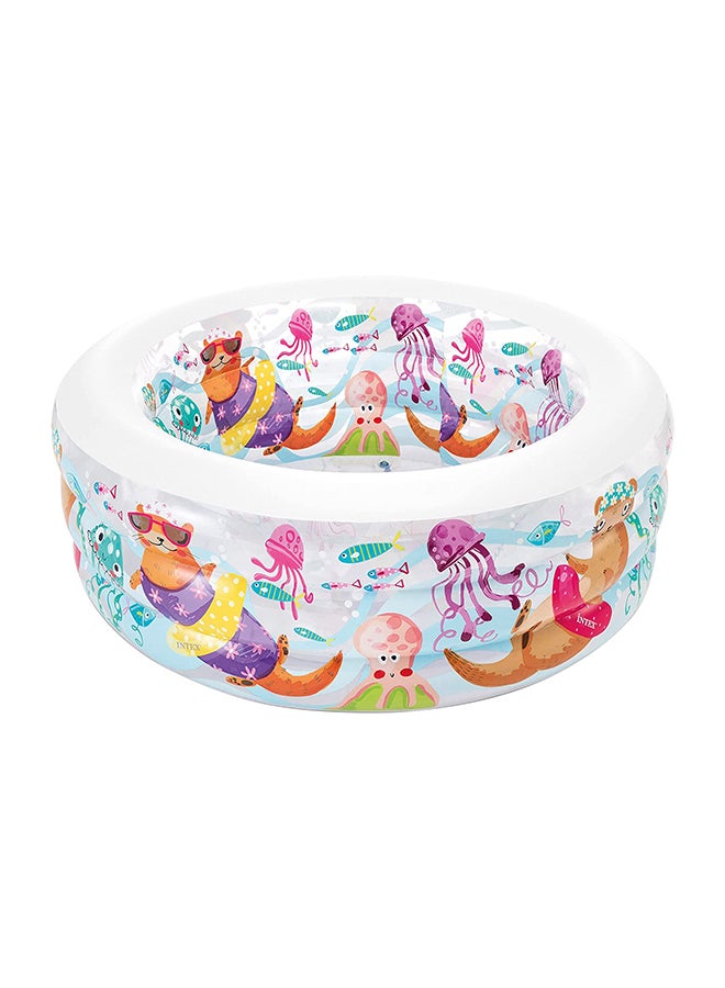 INTEX Aquarium Inflatable Foldable Portable Lightweight Swimming Pool 152x56cm Ages 3+ 152x56cm - Image 1