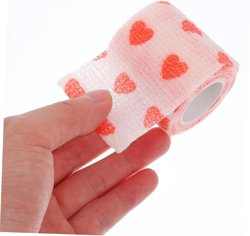 ضمادة حيوانات أليفة غير منسوجة لللف على أرجل الكلاب والقطط لحماية الجروح باللون الأحمر - Image 5