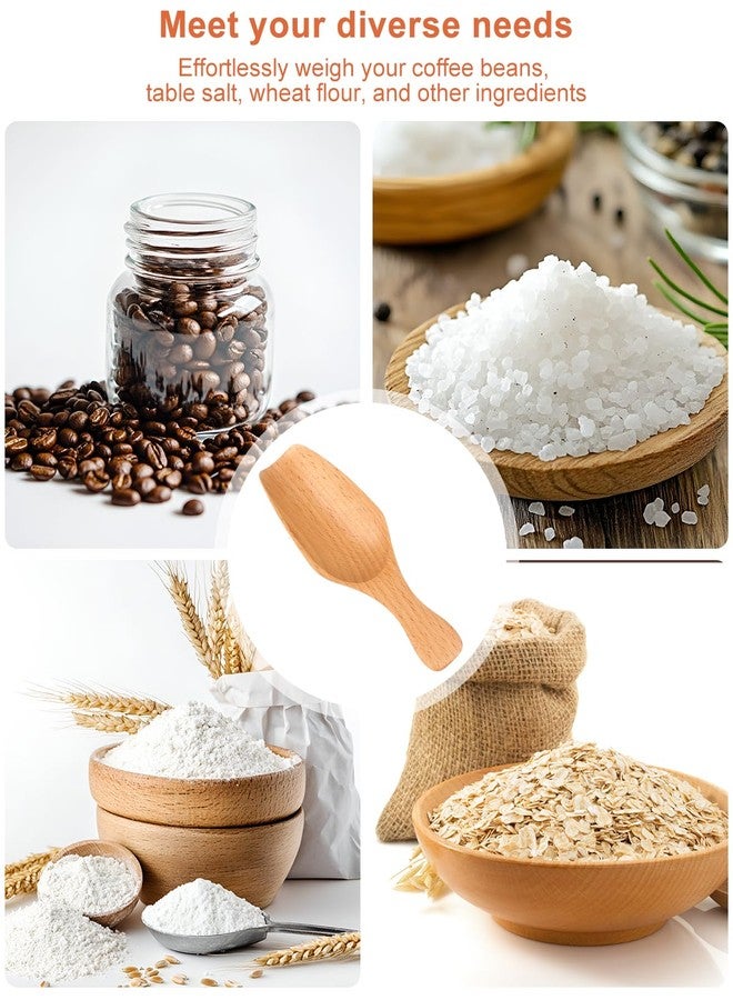 PROKITCHEN Wooden Coffee Scoop Set, 2 Pcs Wooden Scoops for Jars, 15ML Durable Bath Salt Scoop for Ground Coffee, Multi-Purpose Kitchen Scooping Tool for Jars, Bath Salt Scoops for Home & Kitchen - Image 5