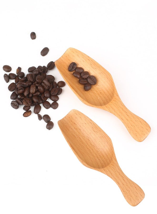 PROKITCHEN Wooden Coffee Scoop Set, 2 Pcs Wooden Scoops for Jars, 15ML Durable Bath Salt Scoop for Ground Coffee, Multi-Purpose Kitchen Scooping Tool for Jars, Bath Salt Scoops for Home & Kitchen - Image 1