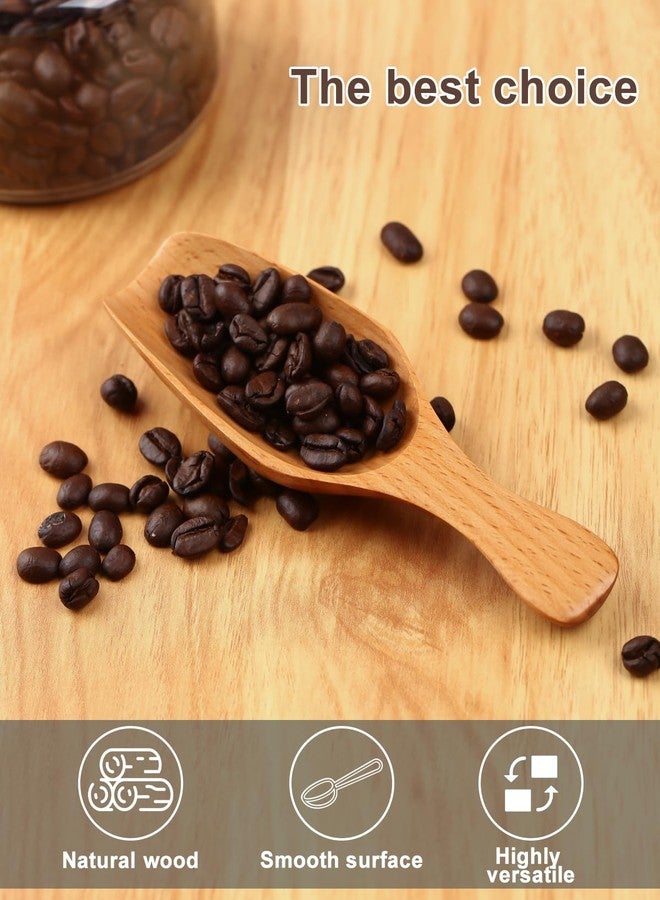 PROKITCHEN Wooden Coffee Scoop Set, 2 Pcs Wooden Scoops for Jars, 15ML Durable Bath Salt Scoop for Ground Coffee, Multi-Purpose Kitchen Scooping Tool for Jars, Bath Salt Scoops for Home & Kitchen - Image 4