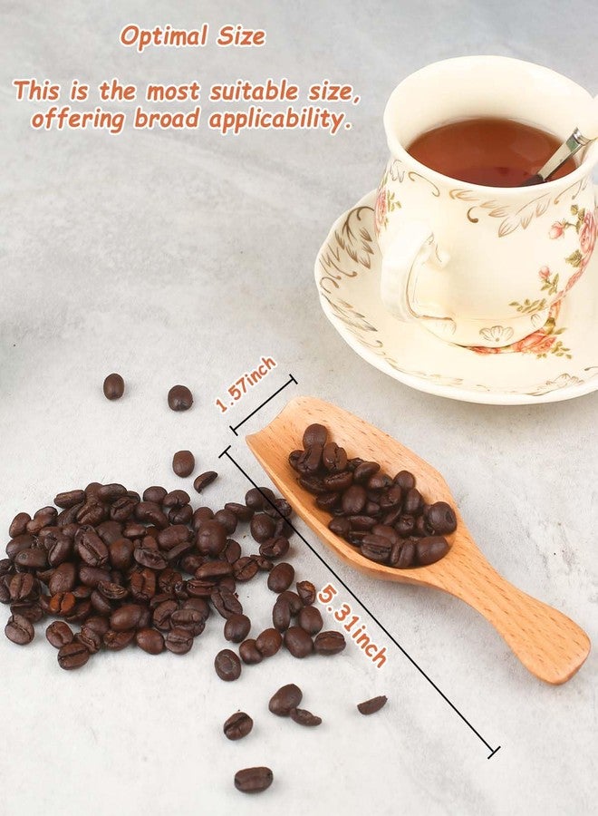 PROKITCHEN Wooden Coffee Scoop Set, 2 Pcs Wooden Scoops for Jars, 15ML Durable Bath Salt Scoop for Ground Coffee, Multi-Purpose Kitchen Scooping Tool for Jars, Bath Salt Scoops for Home & Kitchen - Image 2