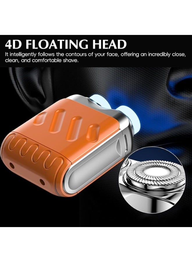 Ru syanl Luggage Electric Shaver - Mini Shavers for Men Beard Shaver Mini and Portable Suitcase Design Electric Mini Portable Razor USB Rechargeable One-Button Long Lasting for Home Travel - Image 3