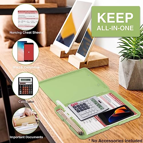 Sooez Clipboards with Storage, High Capacity Clip Boards 8.5x11 with Storage, Heavy Duty Nursing Clipboard Folder, Plastic Clipboard with Pen Holder for Women Teachers Work, School & Office Supplies - Image 5