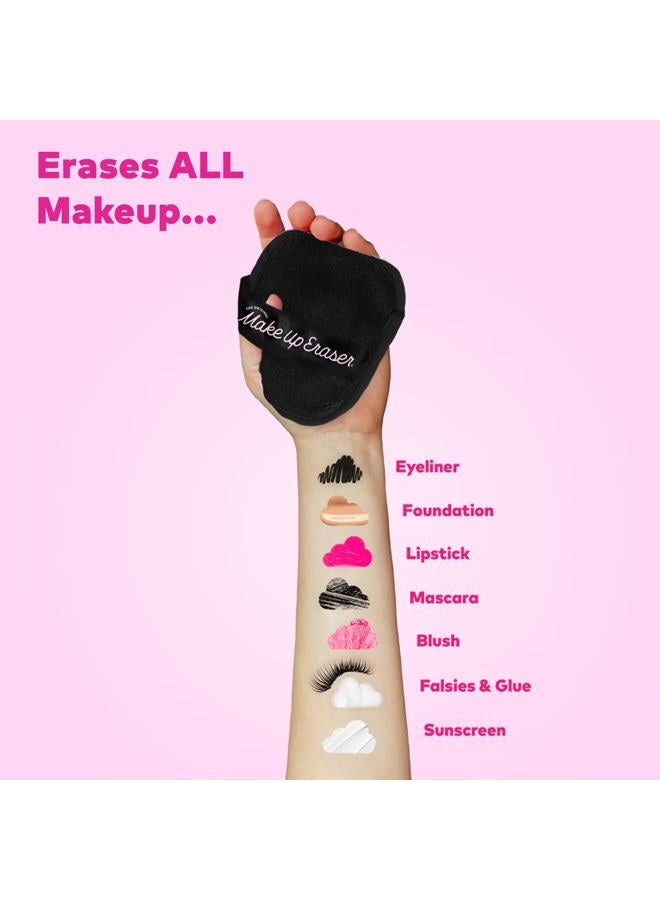 Makeup Eraser The Original MakeUp Eraser, 7-Day Set, Erase All Makeup With Just Water, Including Waterproof Mascara, Eyeliner, Foundation, Lipstick, Sunscreen, and More! Chic Black, 7ct. - Image 2