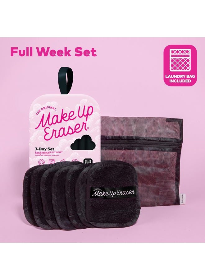 Makeup Eraser The Original MakeUp Eraser, 7-Day Set, Erase All Makeup With Just Water, Including Waterproof Mascara, Eyeliner, Foundation, Lipstick, Sunscreen, and More! Chic Black, 7ct. - Image 4