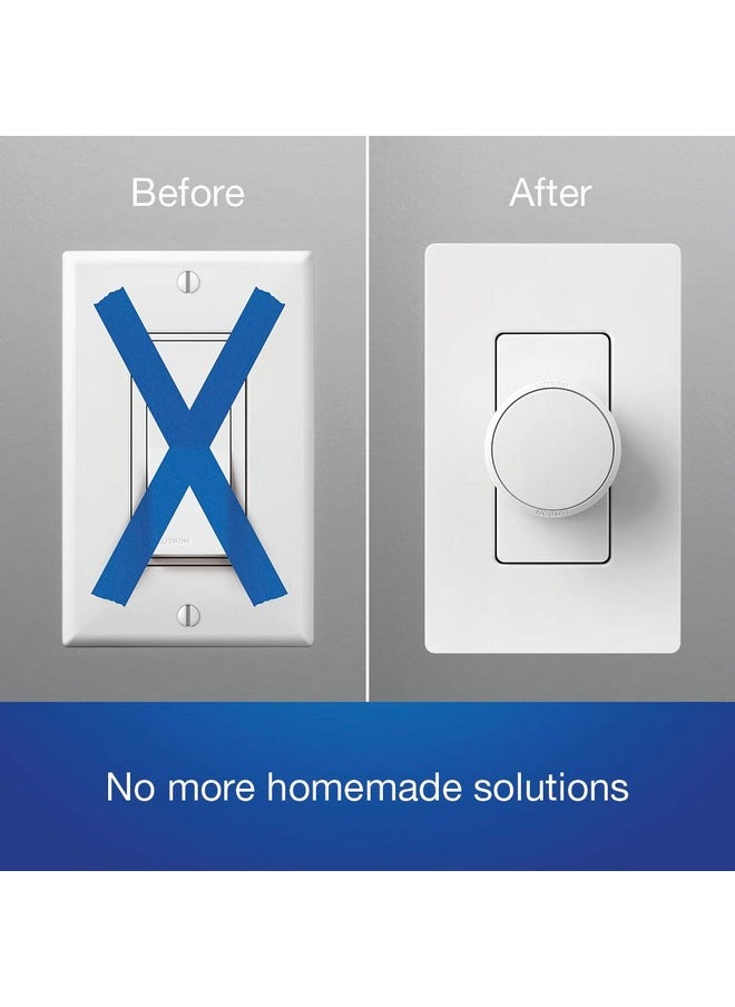 LUTRON Lutron Aurora Smart Bulb Dimmer Switch for Paddle Switches | for Philips Hue Smart Bulbs | Z3-1BRL-PKGD-WH | White  - Image 3