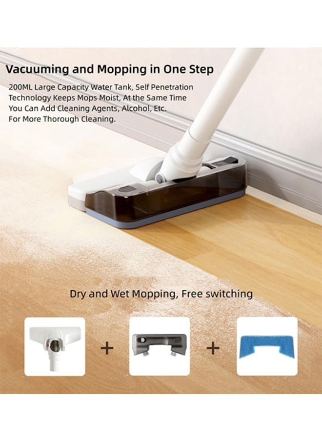 Arabest Cordless Stick Vacuum Cleaner and Mop Combo, Vacuum Blower and Mop 3 in 1, 12000pa Suction Stick Vacuum Cleaner with Water Tank, Rechargeable, for Home, Hard Floor, Pet Hair  - Image 3