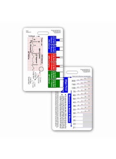 Scrubs and Stuff LLC Ekg Ruler Vertical Badge Id Card Pocket Reference Guide Ecg 