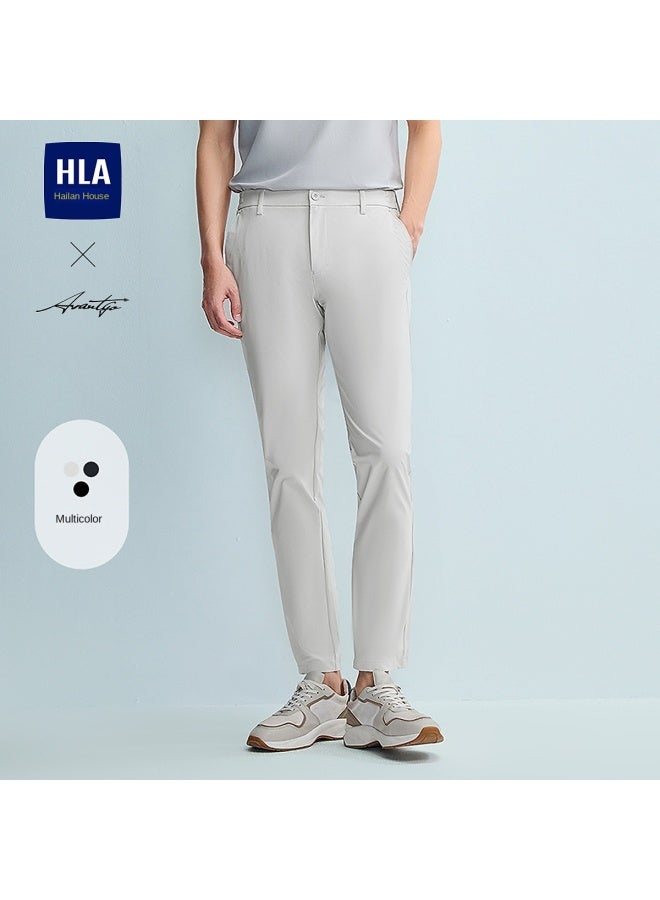 HLA Semi-elastic Waist Design】spring 2025 Light Business Fashion Series Comfortable Slim-fit Men's Casual Pants - Image 2