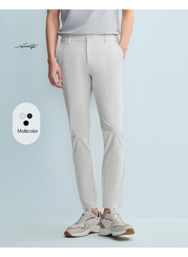 HLA Semi-elastic Waist Design】spring 2025 Light Business Fashion Series Comfortable Slim-fit Men's Casual Pants - Image 1