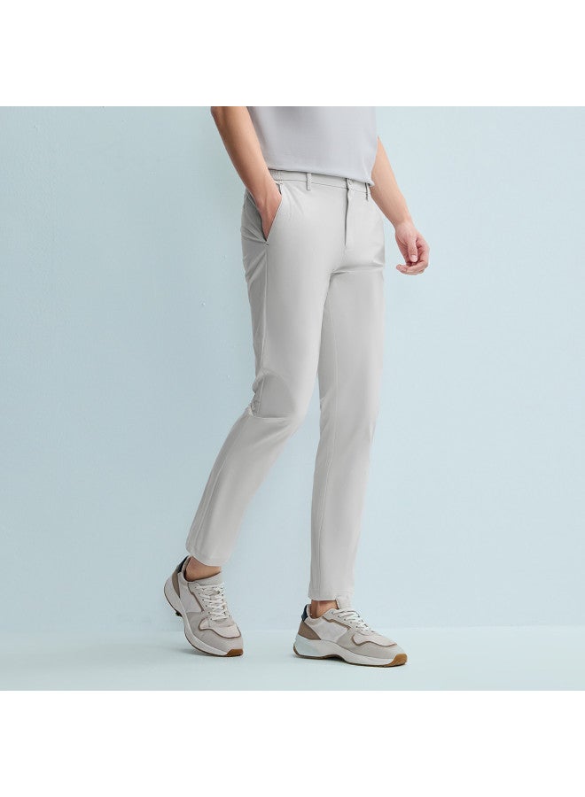 HLA Semi-elastic Waist Design】spring 2025 Light Business Fashion Series Comfortable Slim-fit Men's Casual Pants - Image 4
