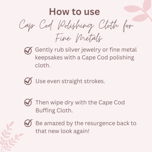 Cape Cod Polishing Cloth + Buffing Cloth Bundle For Fine Metals | Jewelry Cleaner and Tarnish Remover | Silver Polishing to a Brilliant Shine - Image 4
