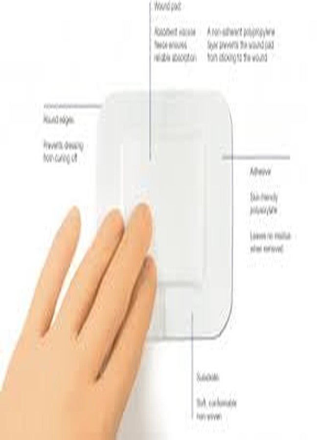 ضمادات جروح ماصة من Leukomed، مقاس 5 × 7.2 سم، (عبوة من 10 ضمادات) - Image 3